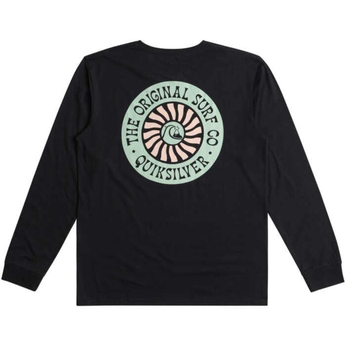 2024 Quiksilver Mens Bloom Cycle Long Sleeve Tee EQYZT07707 - Black